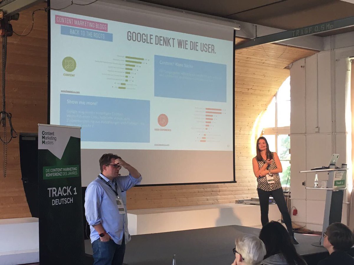 SearchmetricsDE's tweet photo. #Google denkt wie die User! @crowdmediaGmbH #CMMasters2017 #rankingfaktoren https://t.co/BTg5ylc44B