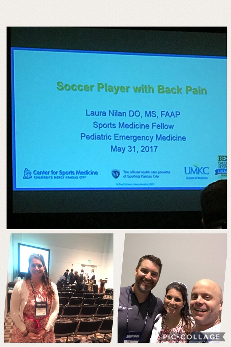 KCsportsDoc's tweet photo. @curly23lmn did a great job presenting at #ACSM17 👏🏼 Proud of all her hard work during @CMHsportsmed fellowship! https://t.co/ILTRgWjCSx