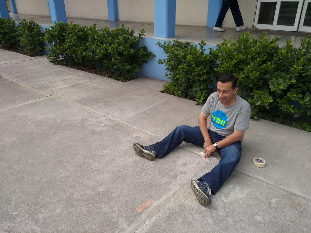 FernandoMotaGEN's tweet photo. #GBDay17 Tracing a Basketball court for El Mexicanito Academy https://t.co/ippatGPWik