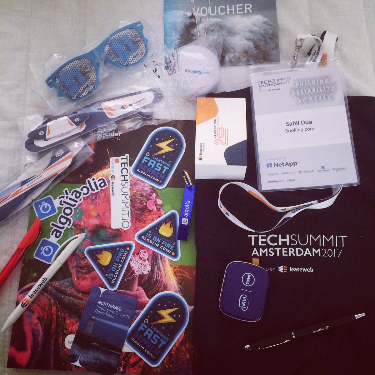 sahildua2305's tweet photo. More conference, more swag!
#conference #TechSummitIO #amsterdam #tech #kubernetes #tensorflow #k8s https://t.co/ftLRz0fuH7