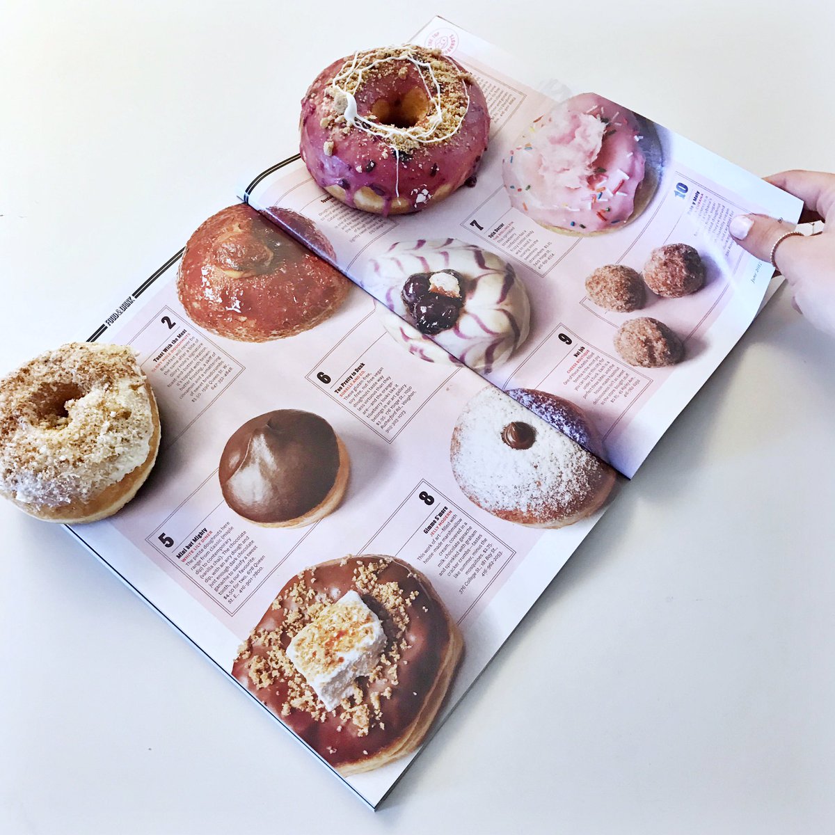 burstyninc's tweet photo. Bringing the pages of @torontolife to life! D🍩ughnuts for days!  #TLDoughnutFestival https://t.co/C8oTG3sOF1