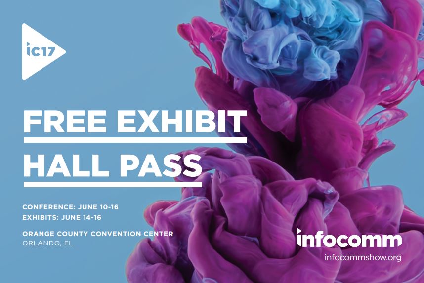 Giveaway Time! We are giving away 3 exhibitor passes to #InfoComm17 (worth $299). To Enter, Like and Share this post!