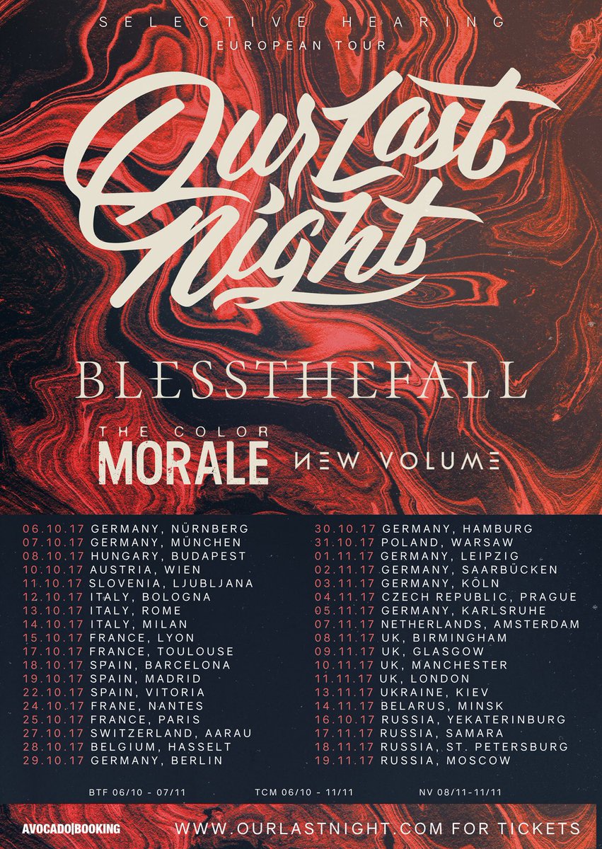 OLNband's tweet photo. Europe we are coming this fall on the Selective Hearing Tour. // Tickets are on sale now!!!' See you soon https://t.co/nKkFU3QlJ2