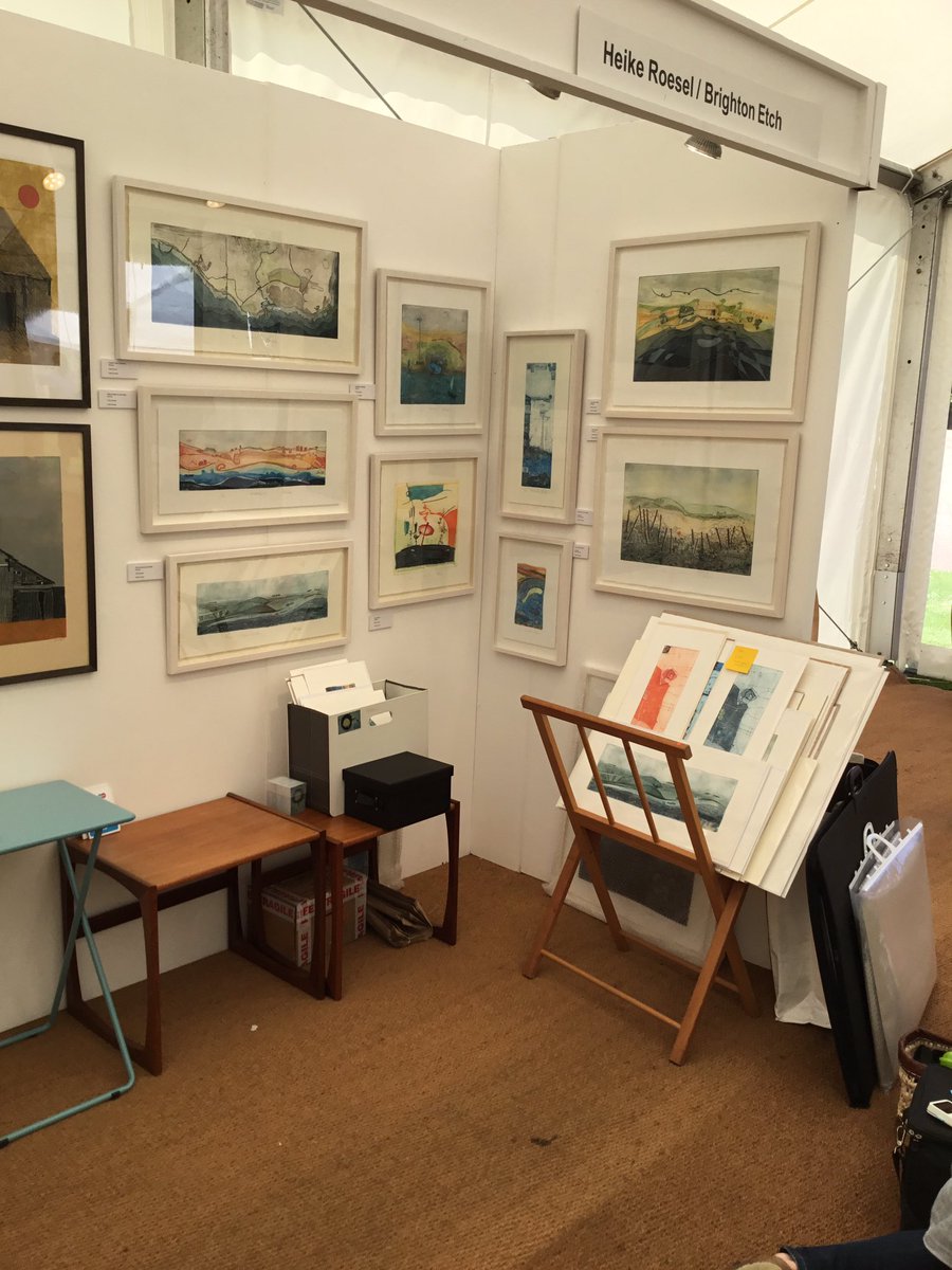 BrightonEtch's tweet photo. @westdeancollege with @TuttonandYoung  for#artsandcrafts fair with my #etching this wknd. Stunning location, and warm sunshine https://t.co/VCipLyg0np