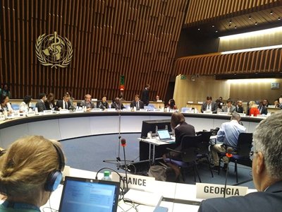 AliciadeJongDav's tweet photo. .@GlobalHealthOrg Today Margaret Chan thanks #EB141 members and @WHO member states for #RHD debate: Follow online: https://t.co/OHfDNtA7O9 https://t.co/4dC2ANuJeU