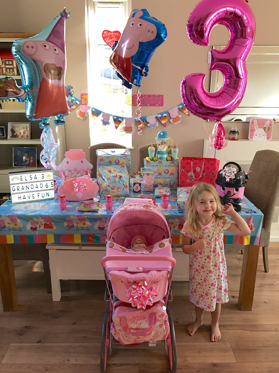 ColinLynes's tweet photo. Happy 3rd Birthday to the youngest of my brood!! She is just the cutest 🐷💖 &amp; not forgetting happy 65th birthday to my father in law John 🍺 https://t.co/hs9p4NrYGE