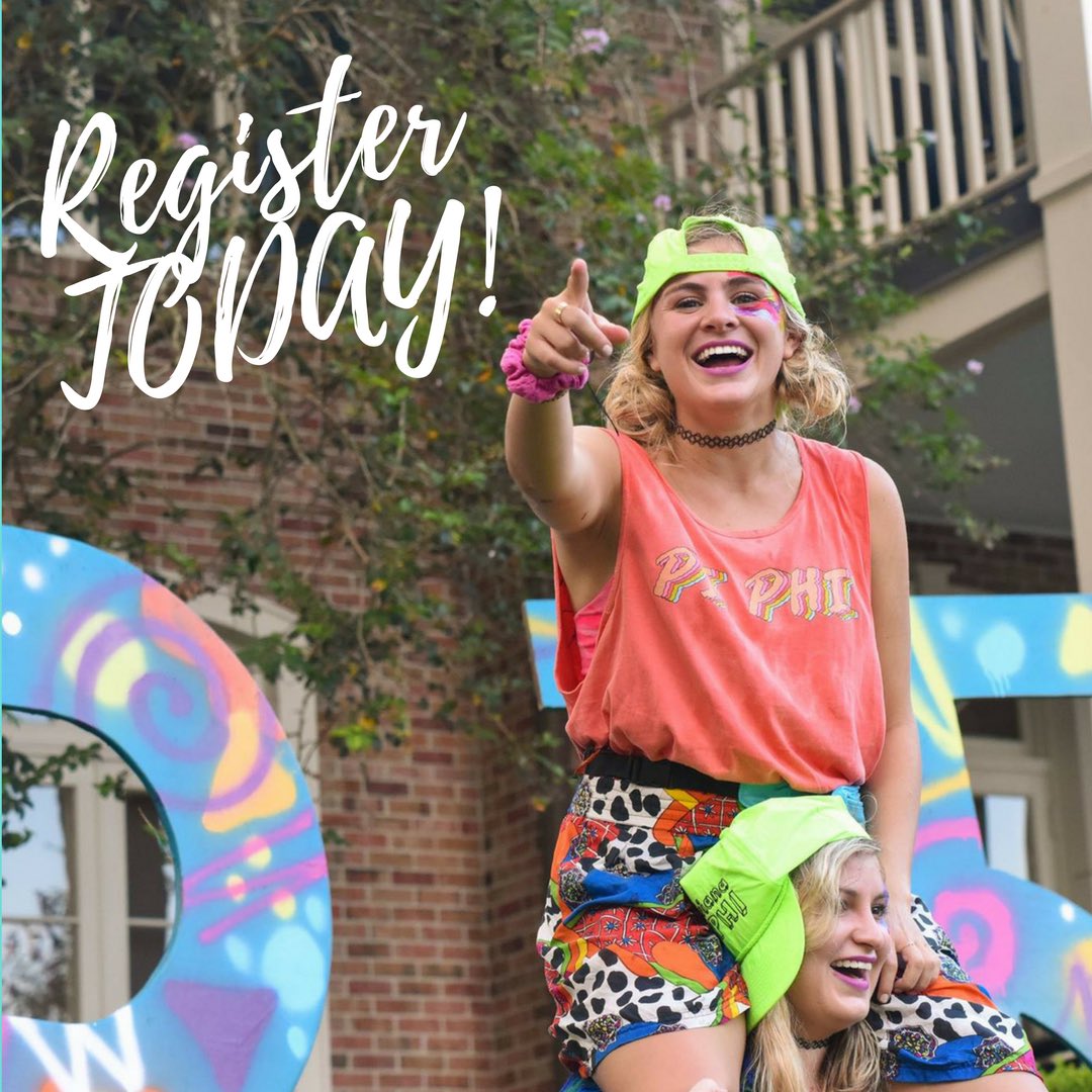 We want YOU to #GeauxGreek! The link to register for fall recruitment is NOW OPEN! (link in bio) #GeauxPiPhi