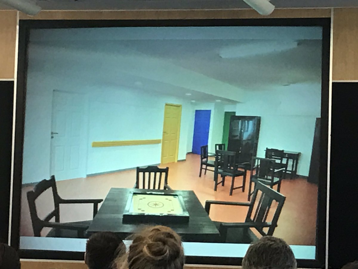 dementiacentre's tweet photo. Designing for #dementia in India to mirror what local people feel comfortable with #IMDDA17 https://t.co/cO9RqWtvh2