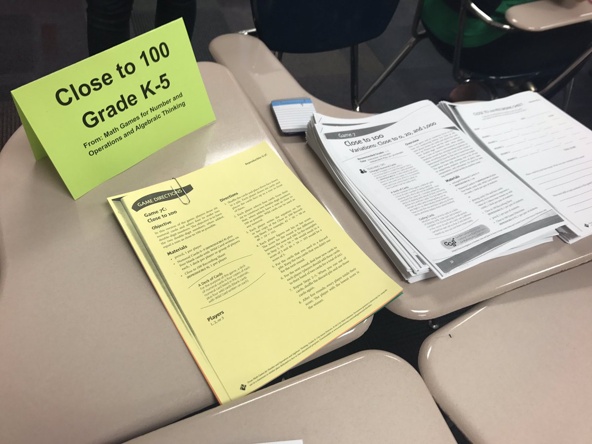 MrsReed4th's tweet photo. Starting the summer off with some learning! Super excited to use all of these awesome math games in my classroom next year! #rsdlearns https://t.co/I4occf8xH6