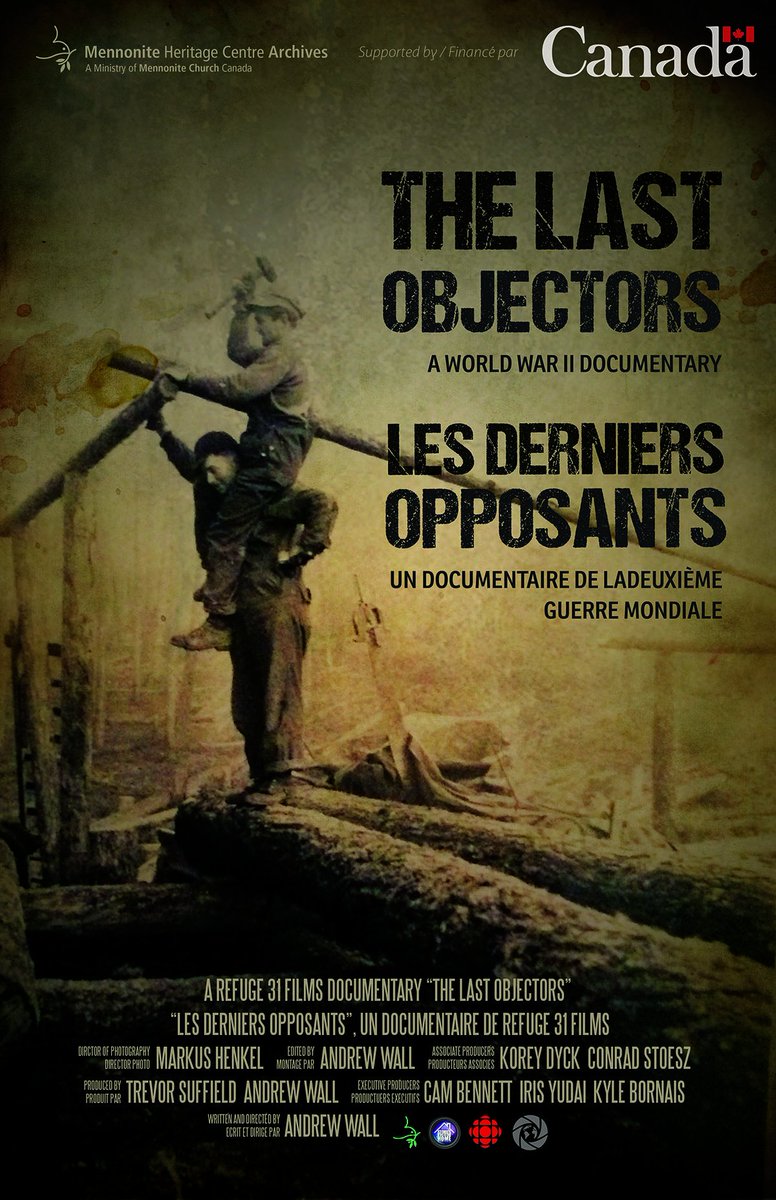 Refuge31's tweet photo. R31 is honoured that #LastObjectors won the Silver Award for documentary @cliffestcom this past weekend! @mennochurch @CMUwpg https://t.co/UZPQFqQ0G2