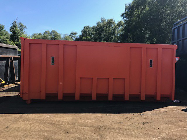 TheSkipFactory's tweet image. It's a lovely sunny day here in Dorset at #theskipfactory, take a look at our bright and sunny custom container!