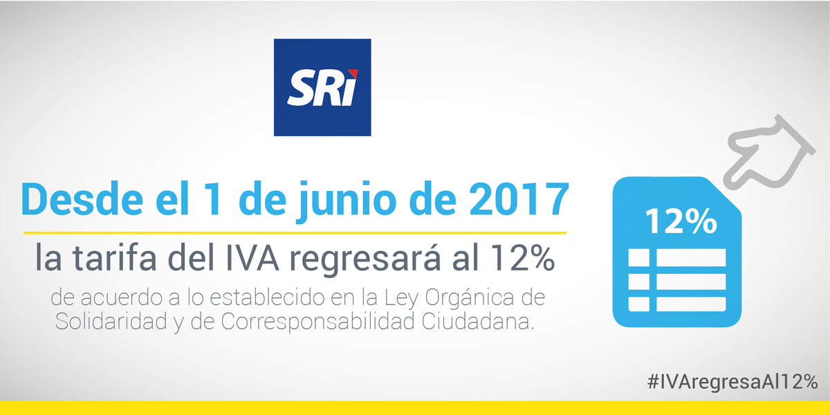 SRIoficialEc's tweet photo. Conozca qué hacer con sus comprobantes de venta vigentes al finalizar aplicación de #IVAtemporal ►https://t.co/bY0k7LKn8o #IVAregresaAl12% https://t.co/DojjMFhQO4