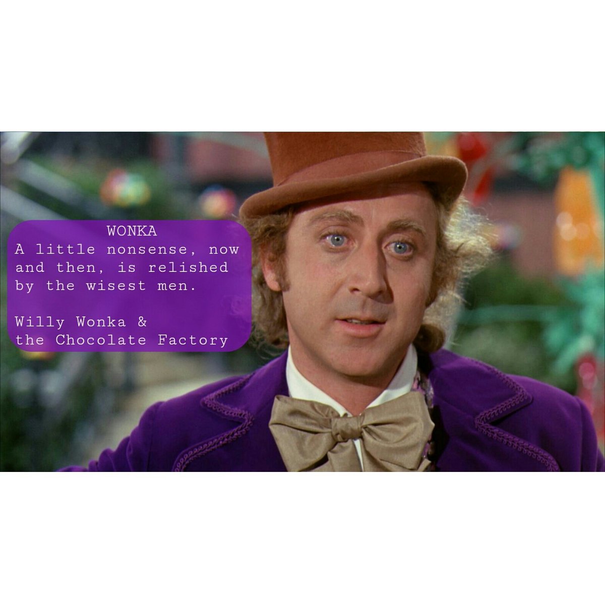 DreamAuteur's tweet photo. Willy Wonka &amp; the Chocolate Factory
*
*
*
*
*
 #movies # #screenplay  #screenwriter #InspirationalQuotes #moviequote #willywonka #genewilder https://t.co/XiVv0wrIls