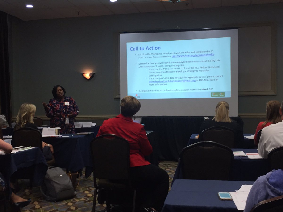 asktheegg's tweet photo. #lifeiswhycny Gina Rivers of AHA/ASA presents a Call To Action for employers to join WPHS to engage and improve your workforce! https://t.co/IpXdcqyVzW
