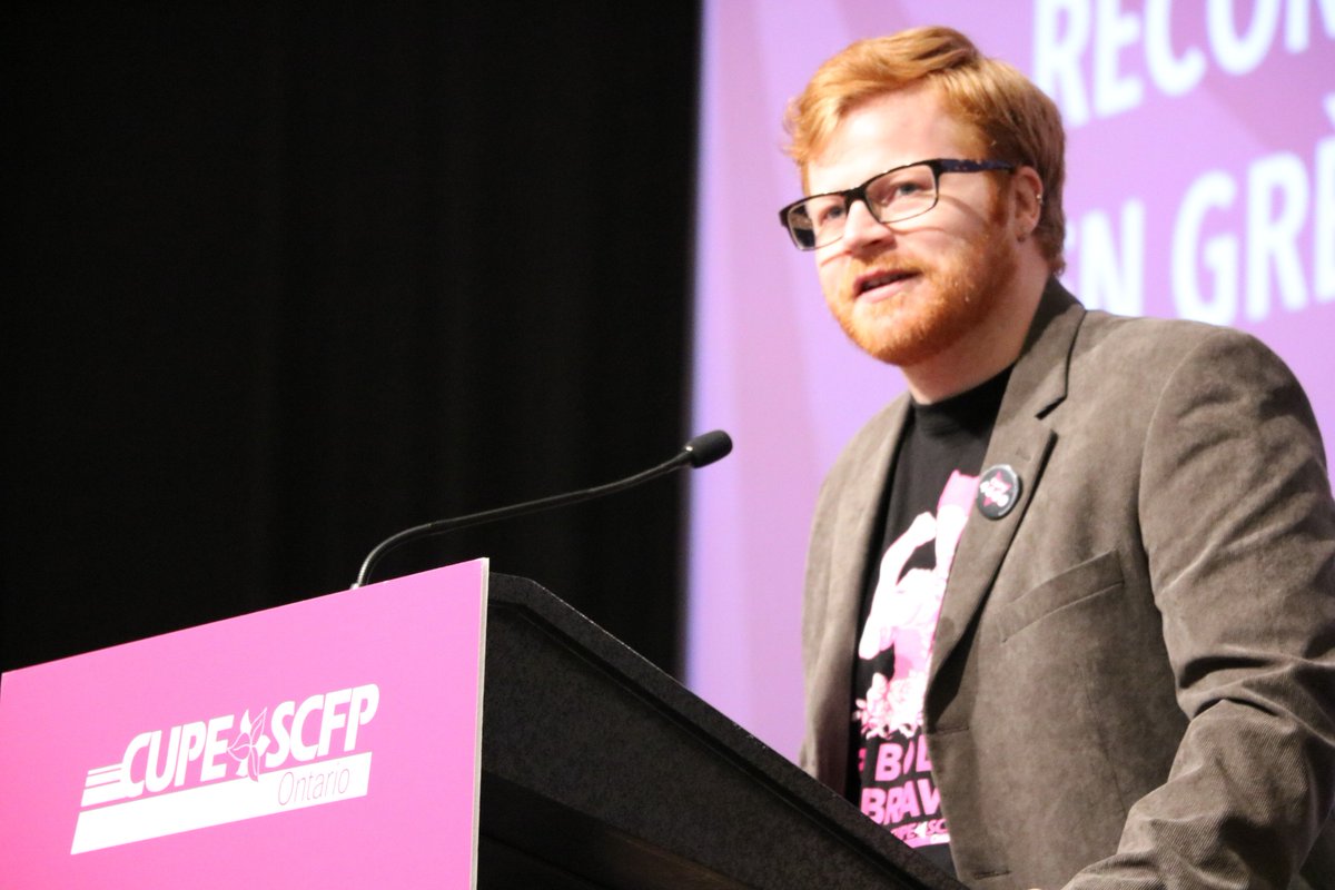 CUPEOntario's tweet photo. 2016/17 was truly the year of the strike. Delegates heard stories of boldness and bravery from striking locals across Ontario. #CUPEON2017 https://t.co/ldhP6BiVzm