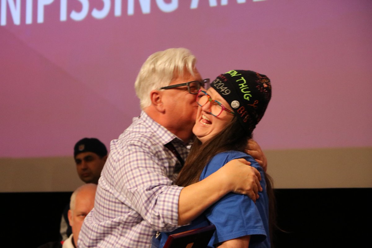 CUPEOntario's tweet photo. 2016/17 was truly the year of the strike. Delegates heard stories of boldness and bravery from striking locals across Ontario. #CUPEON2017 https://t.co/ldhP6BiVzm