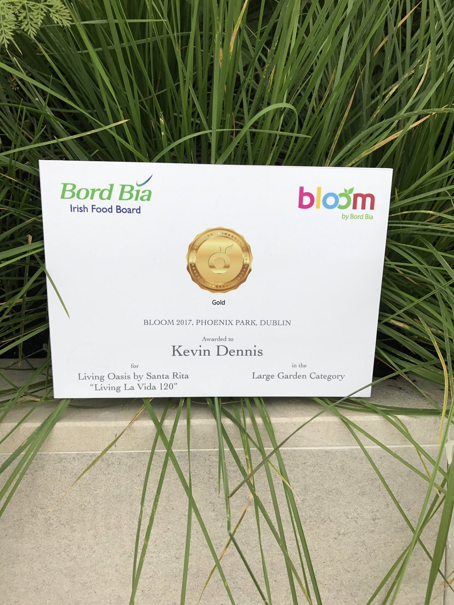 SantaRitaEst's tweet photo. And it's a Gold Medal for our Living Oasis by Santa Rita 'Living la Vida 120' show garden @bloominthepark https://t.co/POouKaVjdS