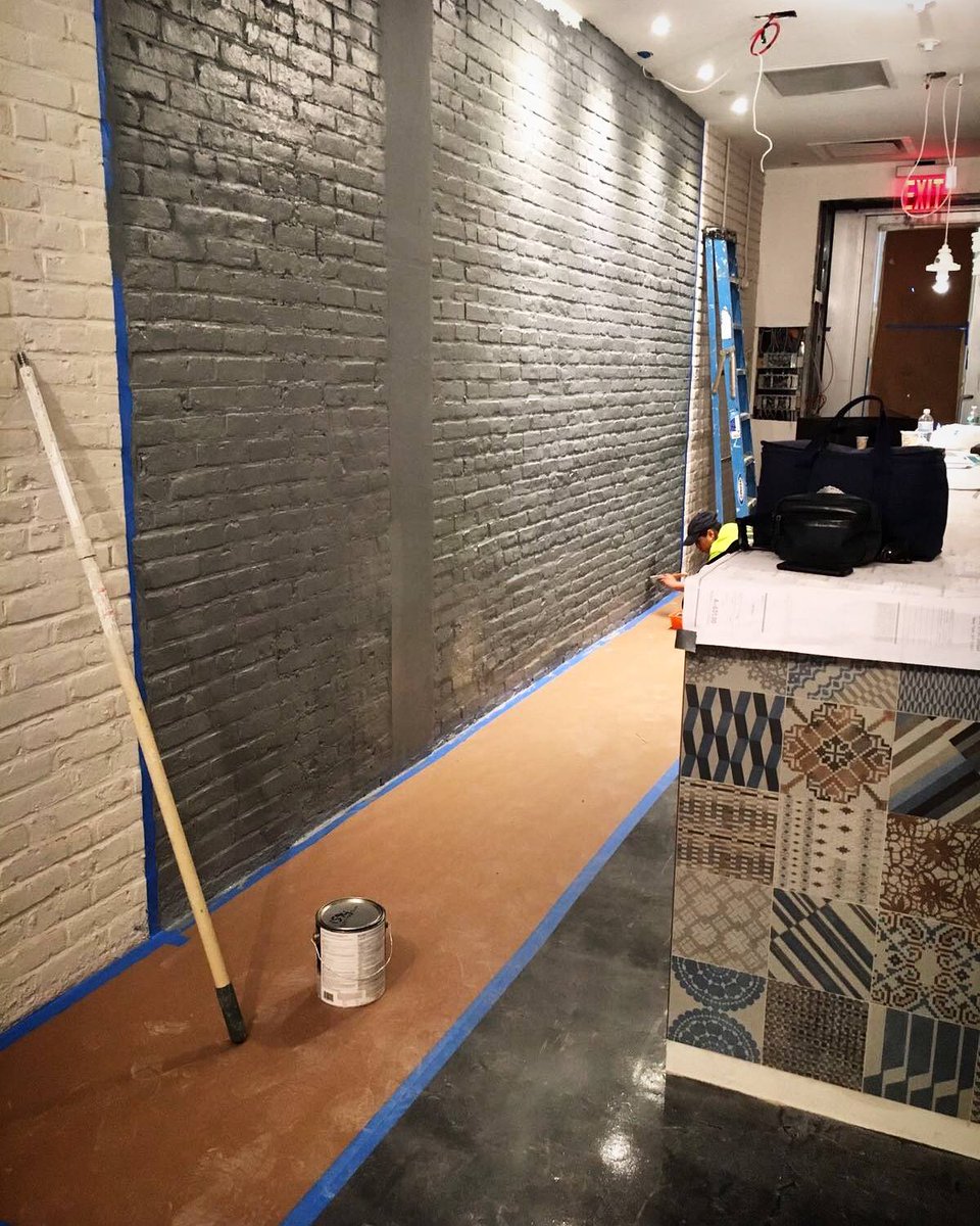 CardoncelloNYC's tweet photo. Finishing touches here at #CardoncelloDivino...take a sneak peak to our tiled bar counter. We cannot wait to show you the final result! https://t.co/nNxnbreaJS