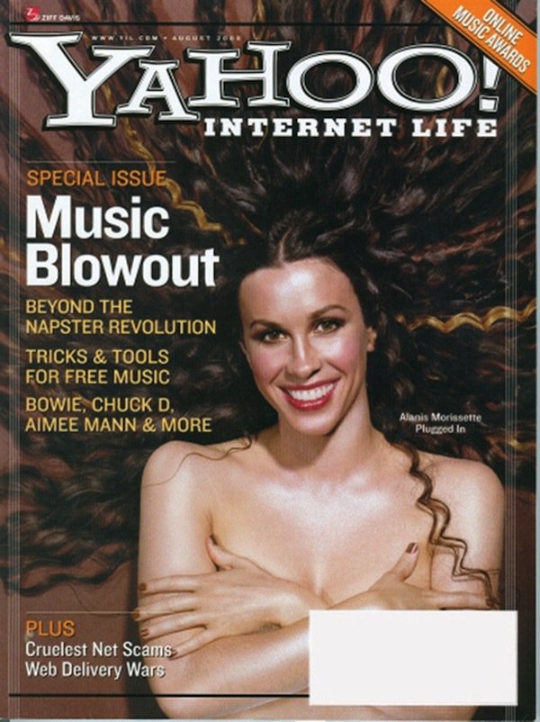 Happy birthday Alanis Morissette, 43 today! Yes, a Yahoo! print magazine is somewhat ironic... 