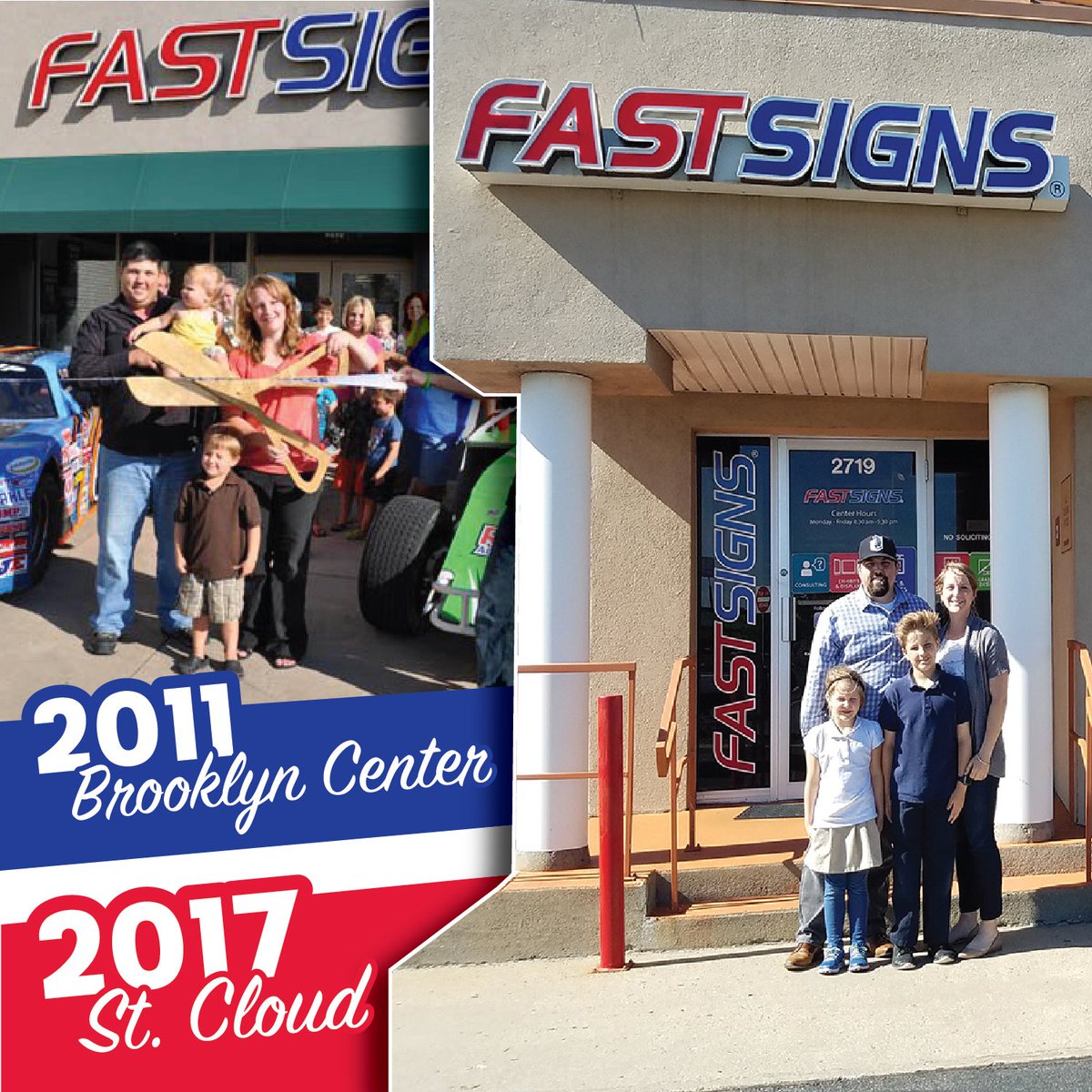 Our FASTSIGNS family has grown! We're proud to announce we now own FASTSIGNS of St. Cloud in addition to our Brooklyn Center location!