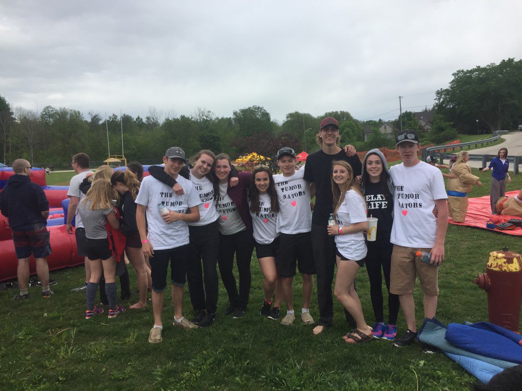 Tumor Nators having fun at Relay for Life at Sacred Heart