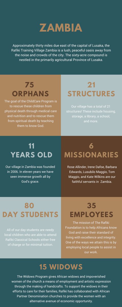 Our Village of the month is the Rafiki Village Zambia!