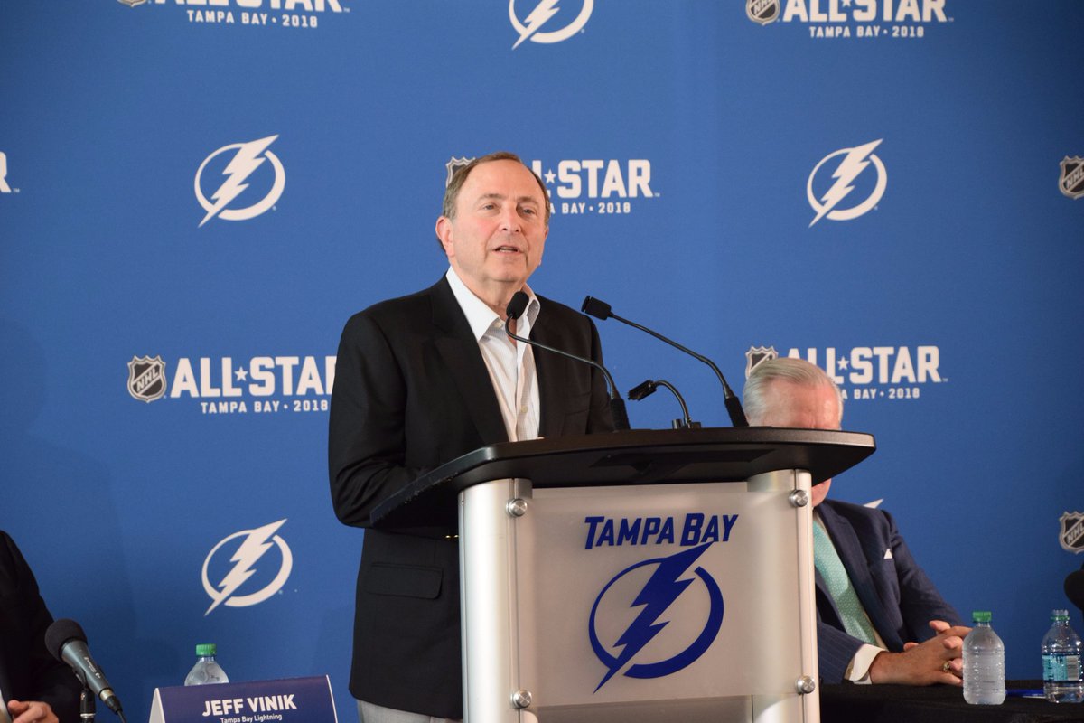 BobBuckhorn's tweet photo. Had a great time this afternoon talking about the upcoming #NHLAllStar Weekend to be held here in Tampa! Big things are coming our way. https://t.co/iDix5mcWbc