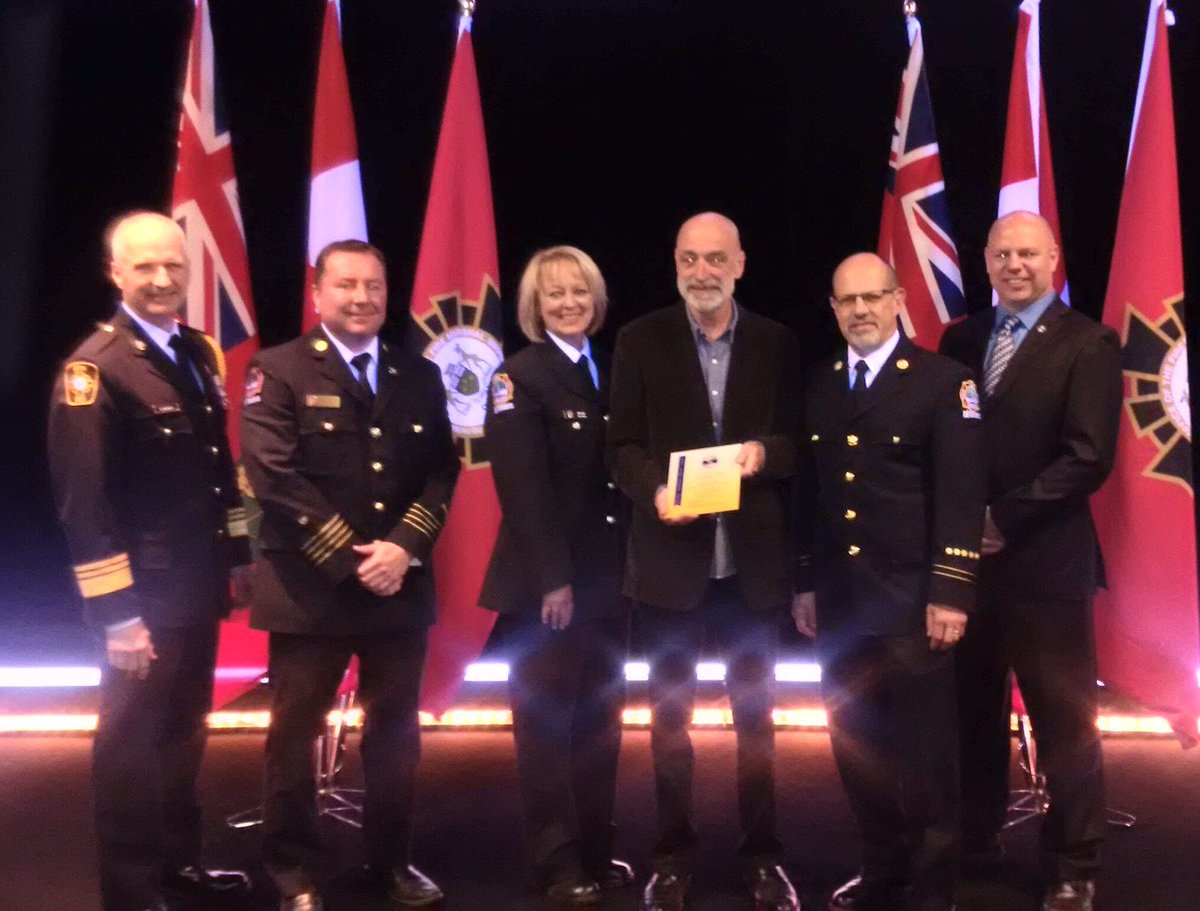 Congrats Colin Mackay with COSTI Immigrant Services on your <a href="/FMPFSC/">FIRE SAFETY COUNCIL</a> Fire Safety Award for the work with #TorontoFire and Syrian Refugees