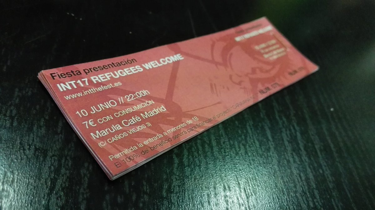 interrapcion's tweet photo. ¡VENTE!
10 junio en el @MarulaCafe
Fiesta presentación del #INT17 https://t.co/R7V4gsc4nH