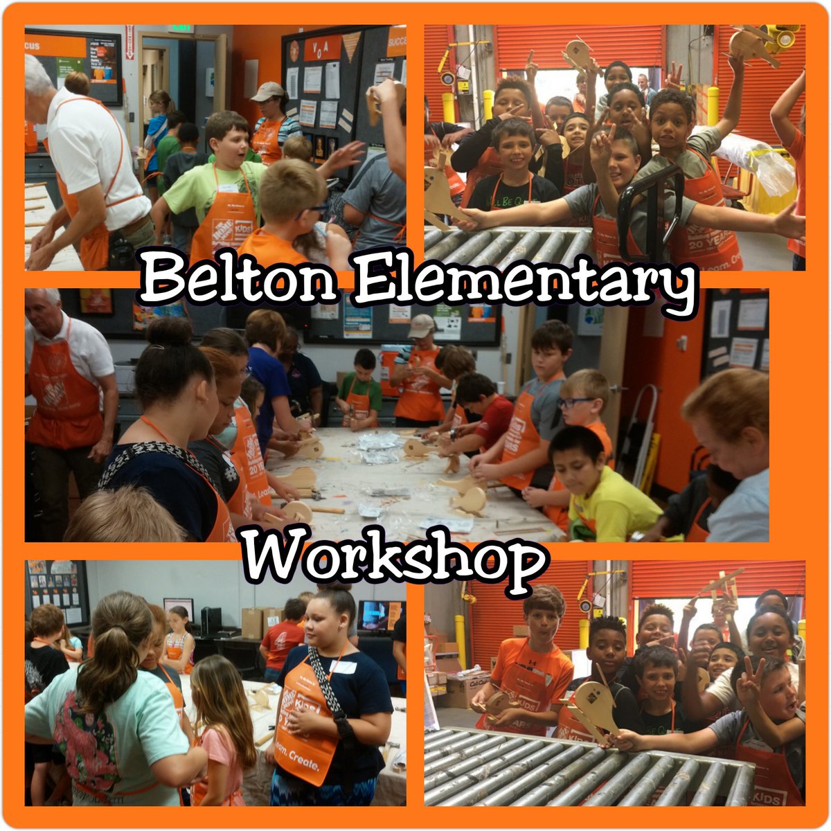 Belton Elementary doing a Store your and workshop today.