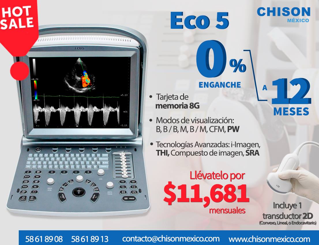 MexicoChison's tweet photo. Promoción #HOTSALE! 🔥 Llévate tu #CHISON ECO5 #DopplerColor POR SOLO $11,681 INCLUYE 1 TRANSDUCTOR! ⏰ Aprovecha! 
#Ginecología #Veterinaria https://t.co/1GEVrGzxSV