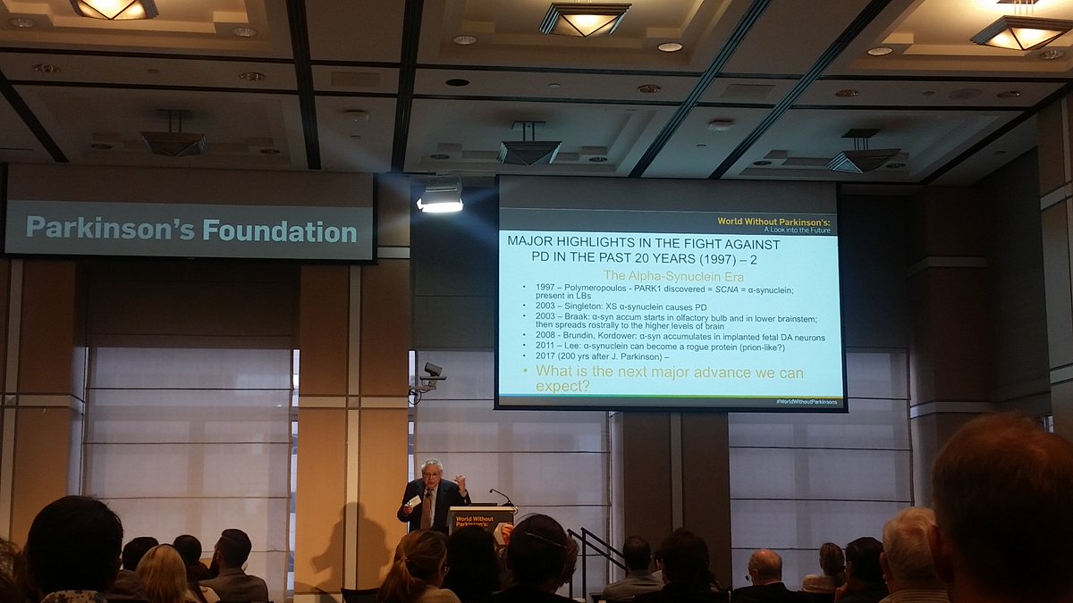PDFparkinson's tweet photo. The world renowned Dr. Fahn reviews key recent scientific advances in #Parkinsons. #WorldWithoutPD https://t.co/Xn1fIOIrPA @ColumbiaMed https://t.co/wU1lAB3K5e