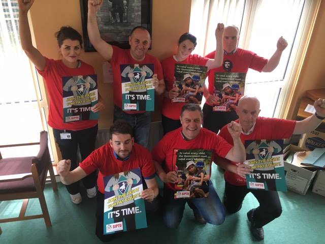 EarlyYearsUnion's tweet photo. SIPTU reps at Letterkenny University Hospital are standing with early years educators #WhoValuesUs ?  #TheyValueUs #solidarity https://t.co/TPPV2KUAAc