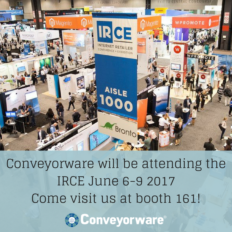Conveyorware's tweet photo. Are you attending the IRCE June 6-9th? If so, stop by booth 161 for exclusive giveaways. #CompareConveyorware https://t.co/hVZ2Aj9uIW https://t.co/efSpuno9EI