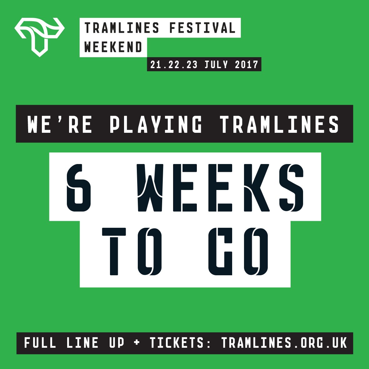 We can't wait to join you sweethearts in Sheffield for <a href="/tramlines/">Tramlines Festival</a> in six weeks' time. See ya down the front of the main stage on Friday x