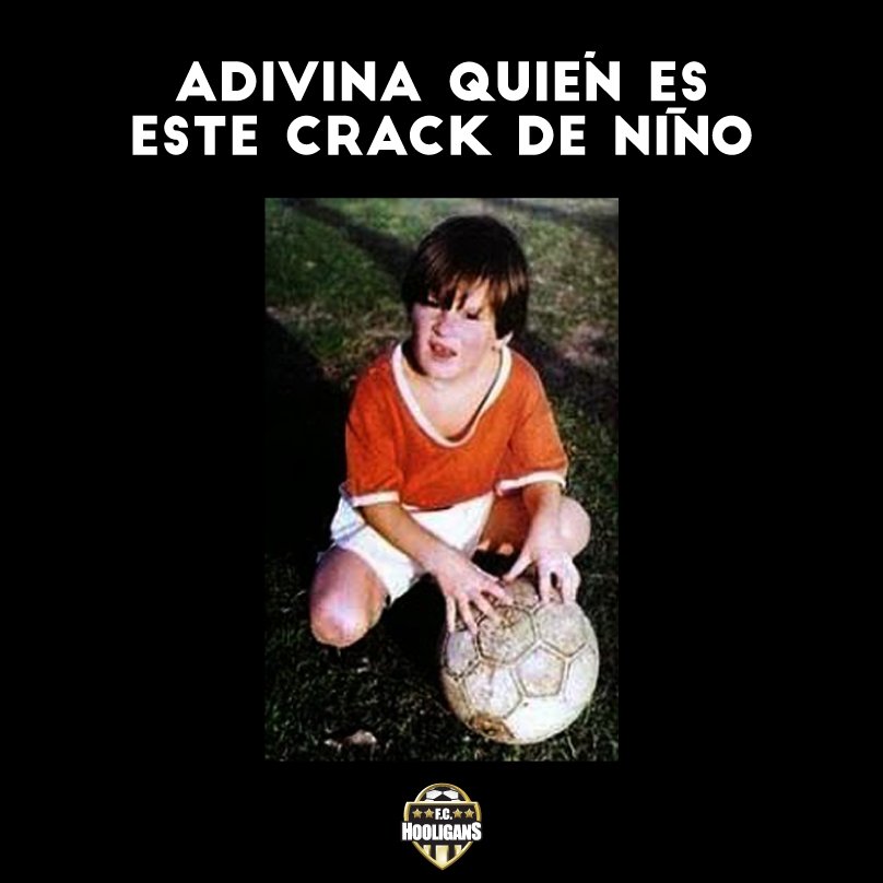 CanchaHooligans's tweet photo. ¿Qué conocido futbolista es este niño? 
Una pista: No es la cuchara Caicedo.

#DíaDelNiño https://t.co/A6vzPM4lYn