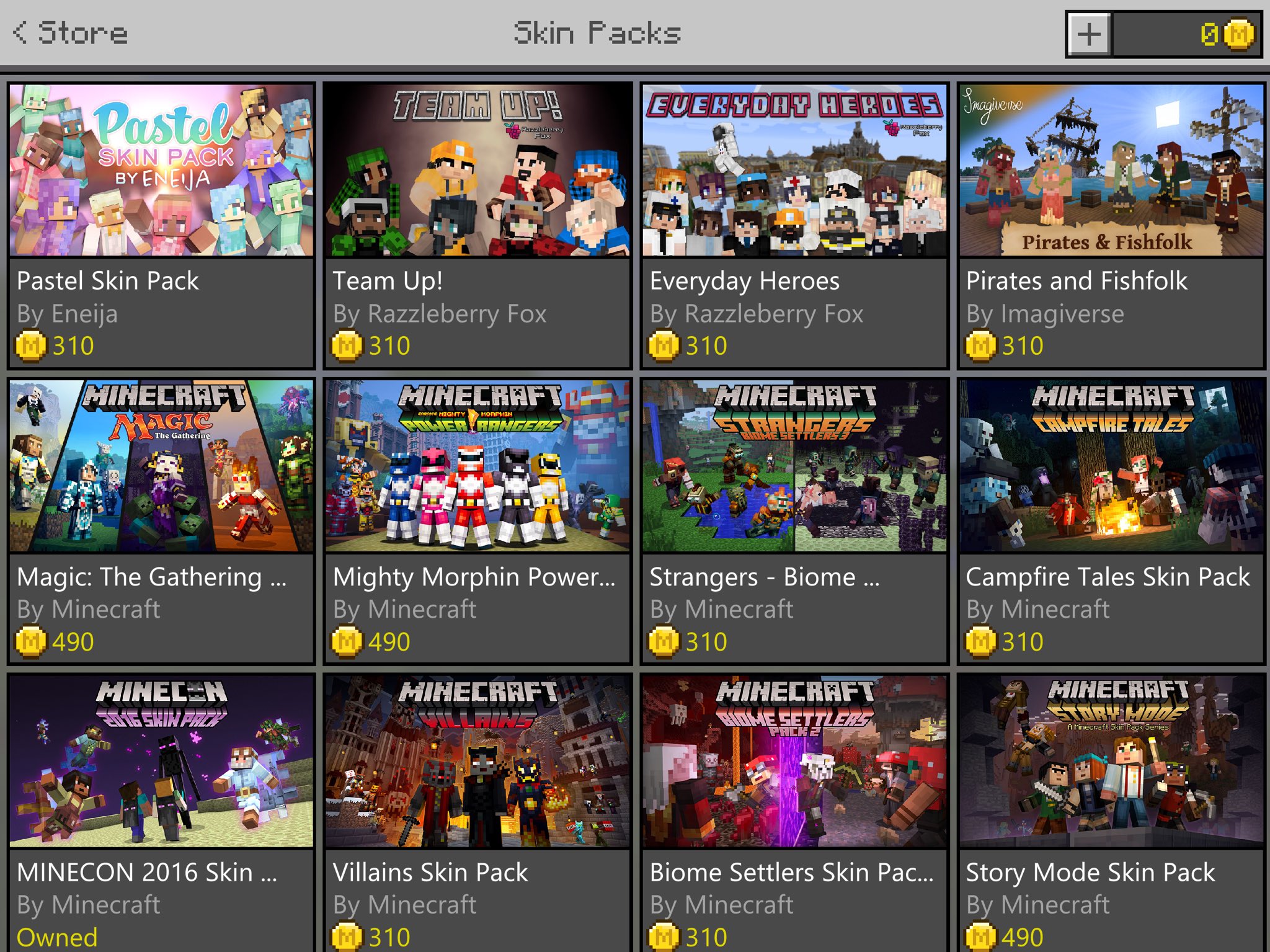 Free MINECON stuff on Marketplace!