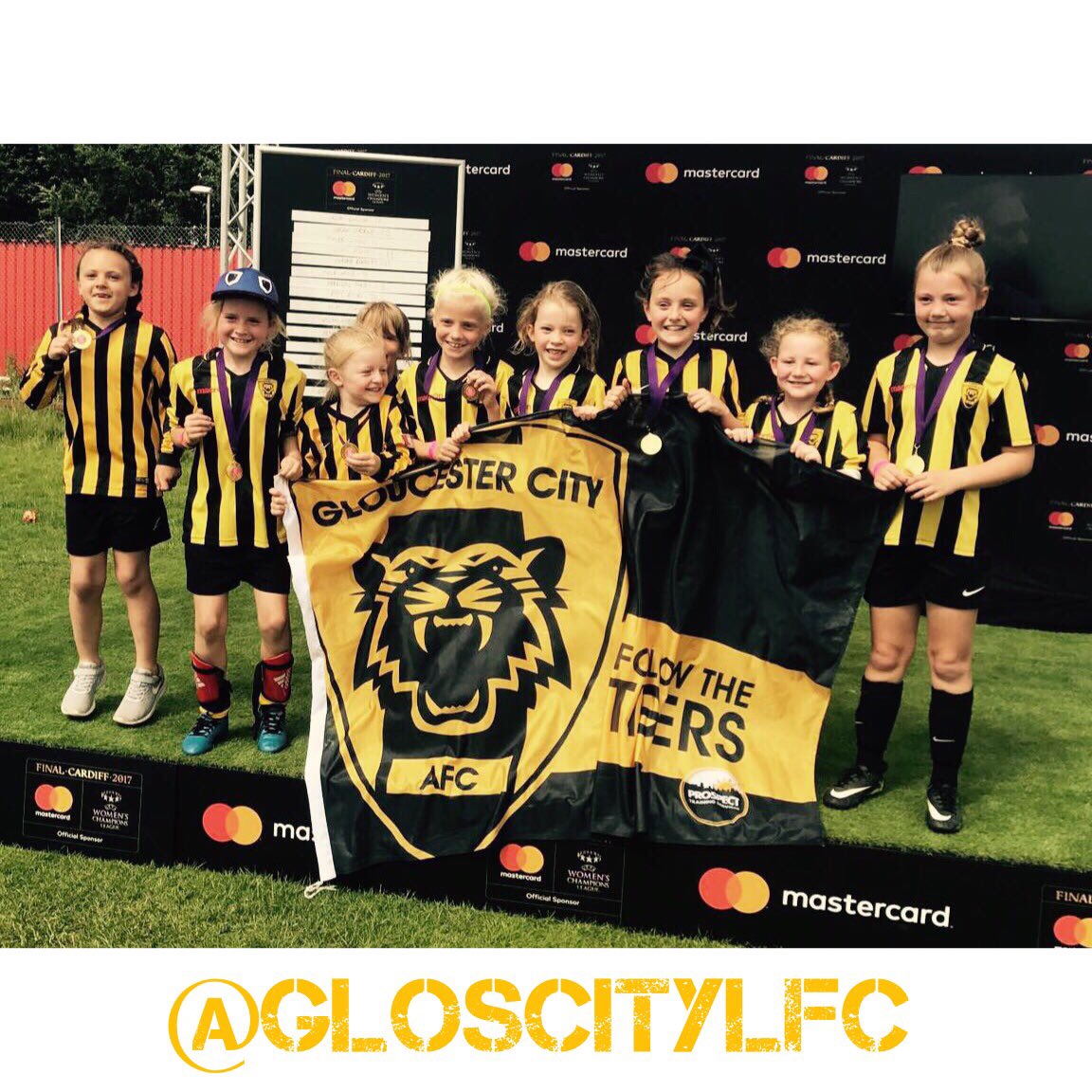 U8 Champions of Europe 🏆 #MakingGloucesterProud #ThisGirlCan #GirlsFootball