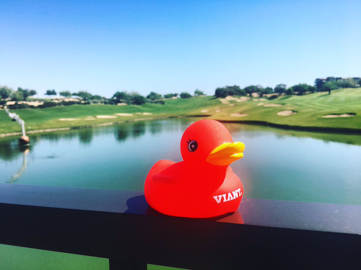 viant_tech's tweet photo. Getting ready for the #Viant rubber ducky race! Come to the lazy river at 2:30pm to get your duck to race for great prizes! #DigidayDPMS https://t.co/39vYEsgZEZ