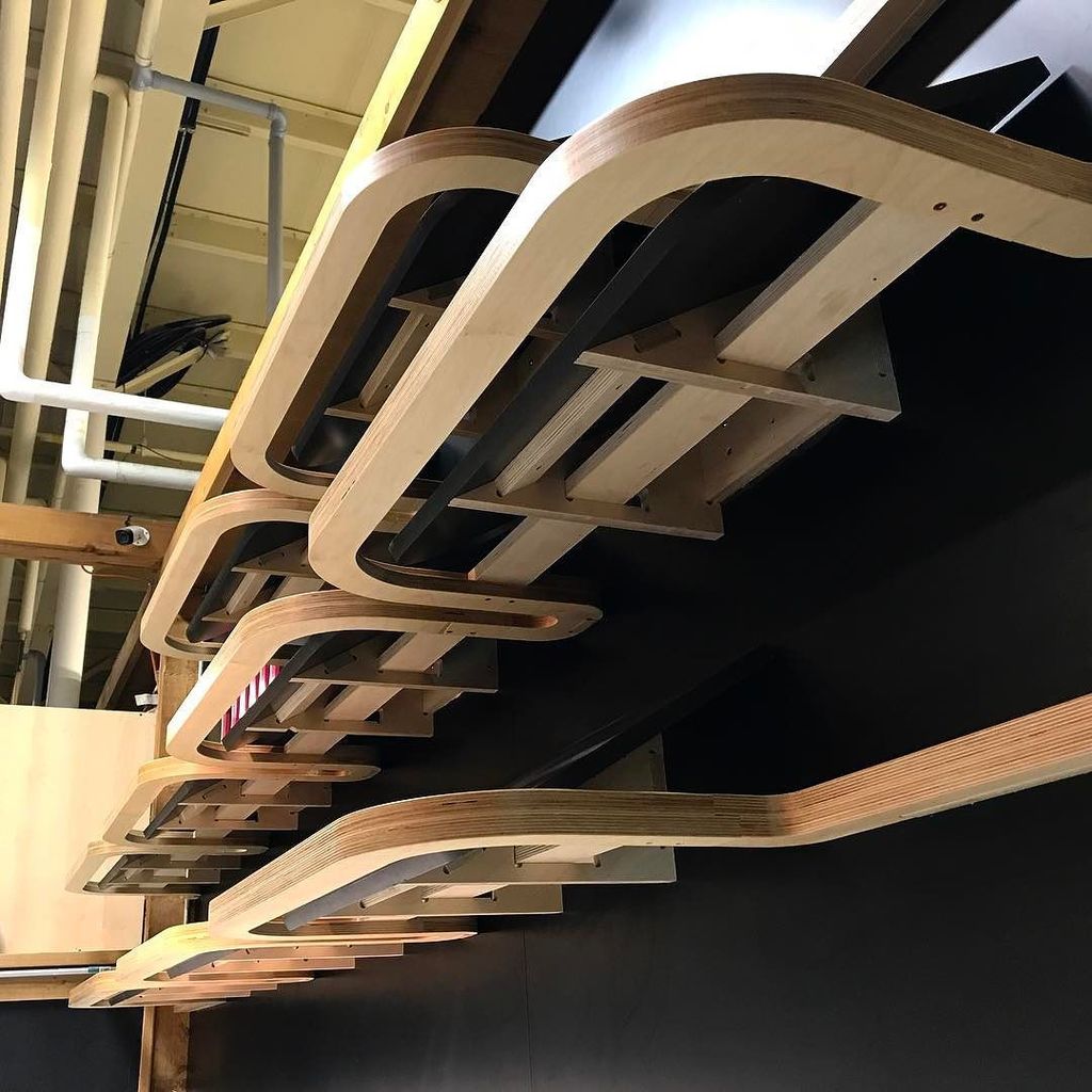 FormAndForest's tweet photo. The undercarriage of some new artisan bread shelves. 
@yumbakery @mountaindon1978 #workinprogress #retaildesign #customwork #wood https://t.co/qa4UOTQbU8