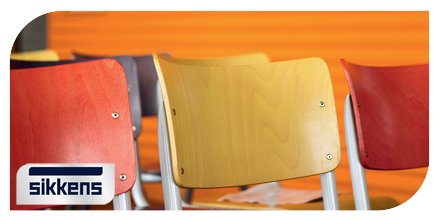 Elke schoolruimte vraagt om een eigen kleuraapak. Bekijk de kleurpaletten van het Sikkens Kleurinitiatief NL buff.ly/2qVoIHH