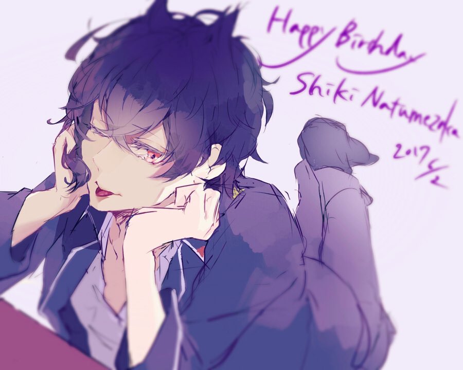 「シキ誕生日おめでとうこらからも沢山ゾクゾク案件いっぱい聞きたいです #棗坂シキ生」|島のイラスト