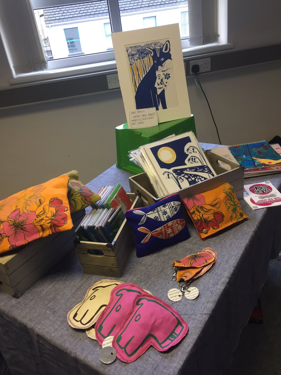 PIMCAP's tweet image. #lnab Lucy Turner prints and we have books too! Come and find us across the car park down the alley beside the John Hewitt bar