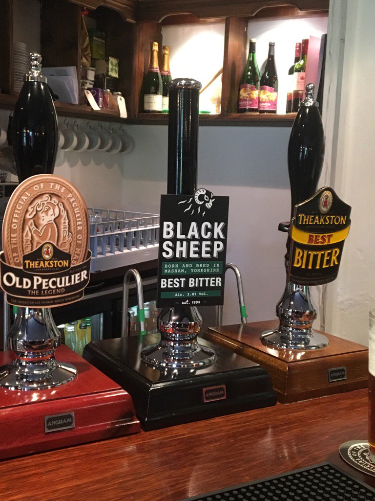 This weeks great local ales, Theakstons best, Theakstons Old Peculiar and Black Sheep bitter, all cracking pints!