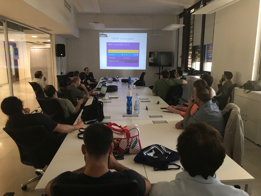 TPCWare's tweet photo. https://t.co/vw7OWUEJW2 Core con@andysal74 al meetup #domusdotnet #Community #AperiTech https://t.co/FRH0WD3zSS