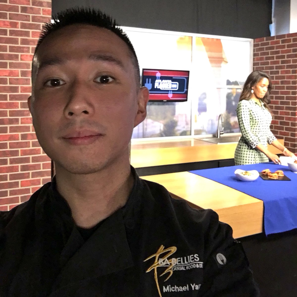 BaBellies's tweet photo. We're on the set of @AtlantaEatsTV #AtlantaPluggedIn! https://t.co/EpS4KkIwtw
