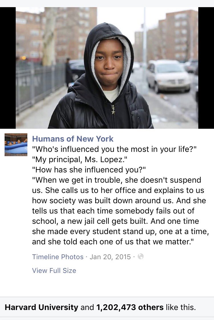 What a powerful message