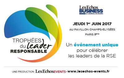 ncordier's tweet photo. Les Trophées du Leader Responsable @LesEchos édition 2017, c'est parti ! La #RSE source de création de valeur ! #TLR2017 https://t.co/OVL0FY08q0