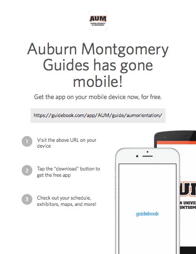 AUM Orientation 2017 has gone mobile! Schedule, maps, reminders and more on your iPhone/Android, free!
guidebook.com/app/AUM/guide/…