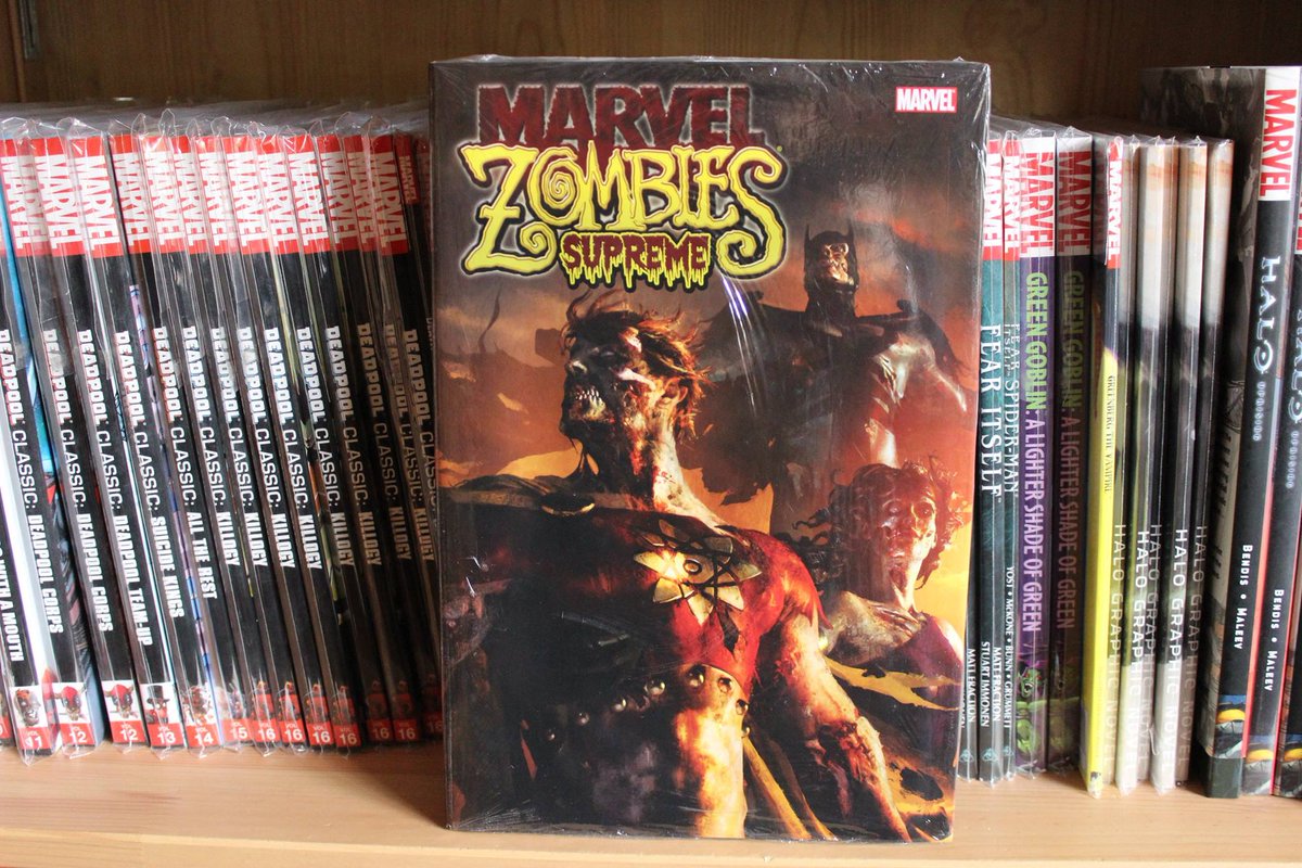 comicbreria's tweet photo. #MarvelComics #MarvelZombies #Comicbrería 

Marvel Zombies: Supreme HC 
$500 pesos 
Idioma inglés https://t.co/7M5p0ZKfOv